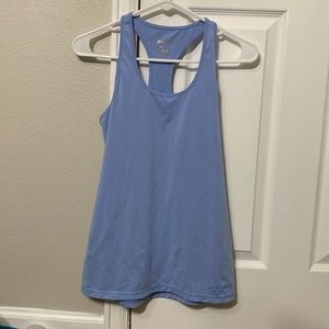 Brooks Blue Solid Activewear Tank Top